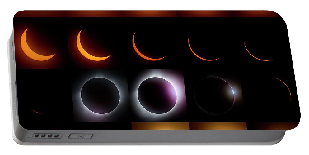 Solar Eclipse Portable Battery Charger featuring the photograph Solar Eclipse - August 21 2017 by Art Whitton