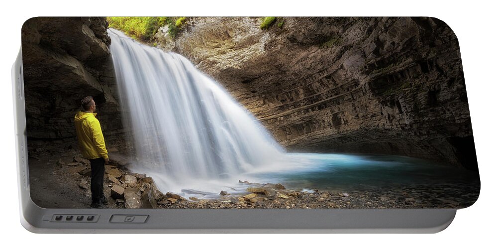 Alberta Portable Battery Charger featuring the photograph Solitary Moment by Nicki Frates
