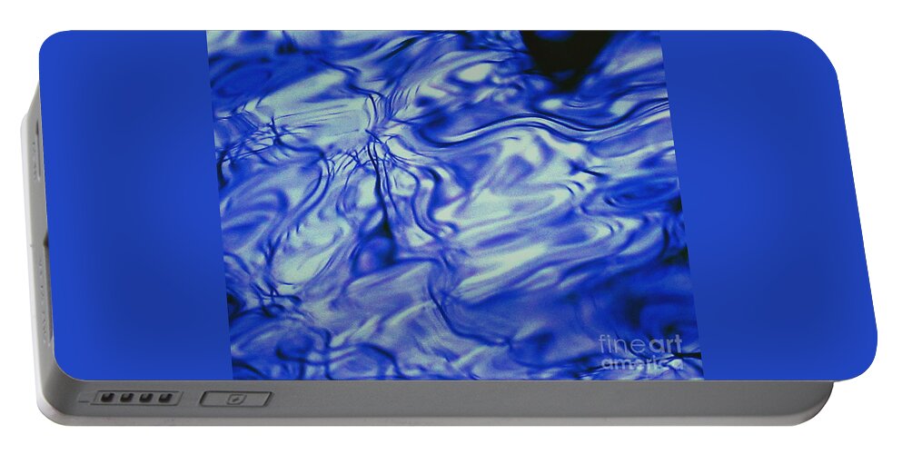 Water Portable Battery Charger featuring the photograph Solvent Blue by Sybil Staples