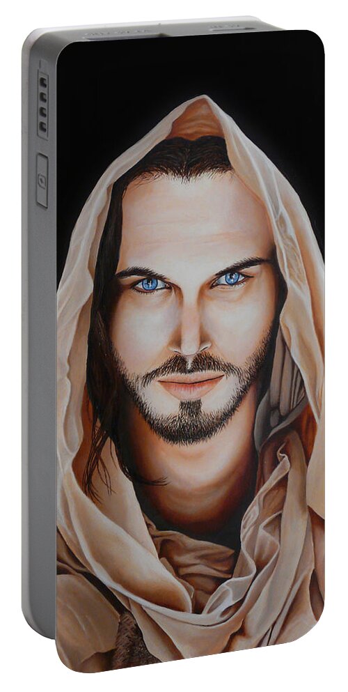 Christ Portable Battery Charger featuring the painting Son of Man by Vic Ritchey