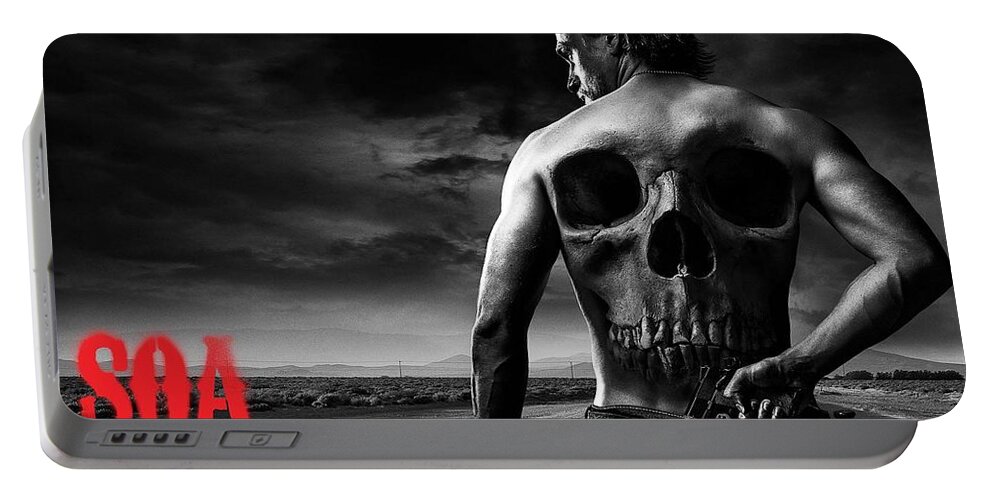 Sons Of Anarchy Portable Battery Charger featuring the digital art Sons Of Anarchy by Maye Loeser