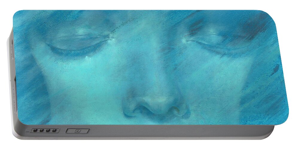 Soul Portable Battery Charger featuring the painting Soul by Ragen Mendenhall