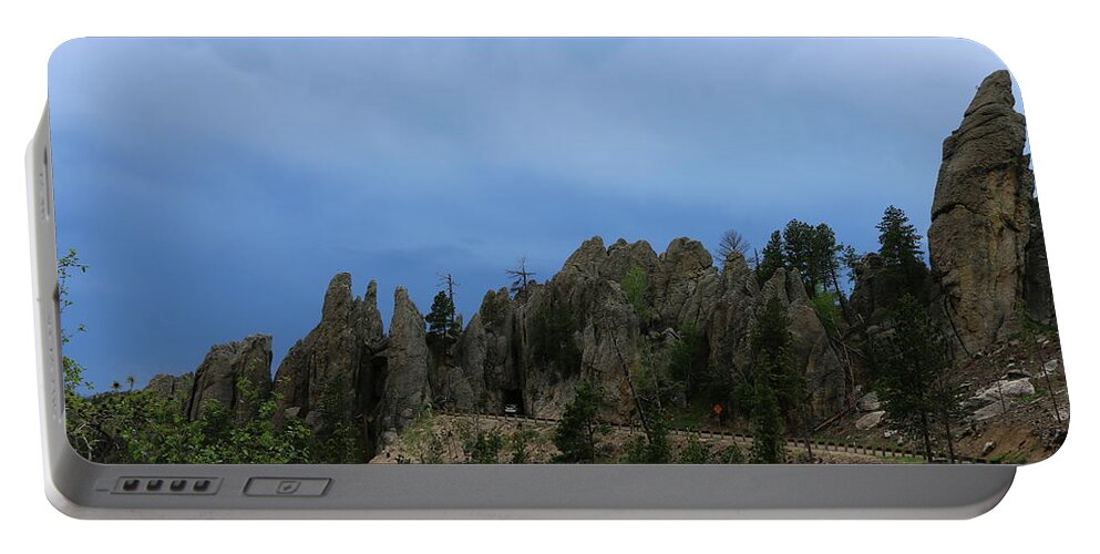 South Dakota Needles Portable Battery Charger featuring the photograph South Dakota Highway 87 - Needles Highway by Christiane Schulze Art And Photography
