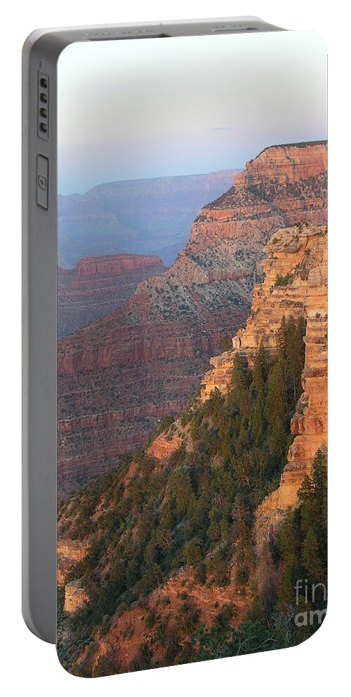 Sunset Portable Battery Charger featuring the photograph South Rim Sunset by Louise Magno