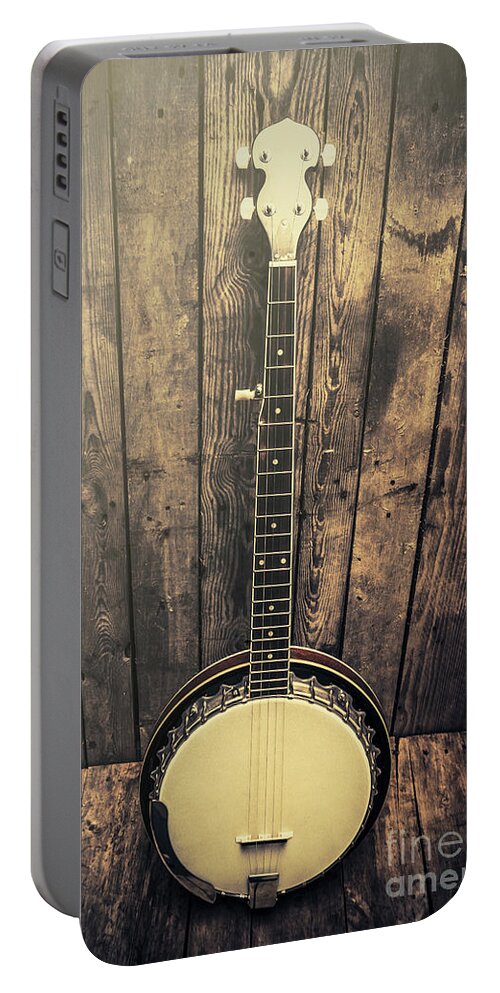 Music Portable Battery Charger featuring the photograph Southern bluegrass music by Jorgo Photography