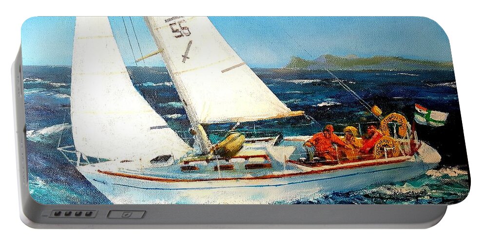 Sa 56 Portable Battery Charger featuring the painting Southern Maid by Tim Johnson