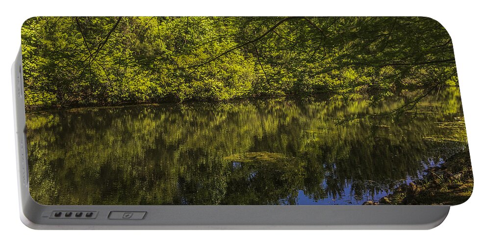 Pond Portable Battery Charger featuring the photograph Southern Still Waters by Dale Powell