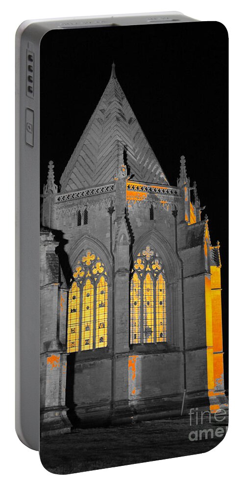 Chapter House Portable Battery Charger featuring the photograph Southwell Minster. Chapter House. by Elena Perelman