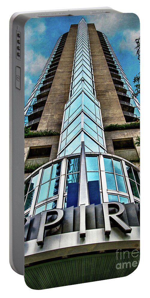 Condominiums Portable Battery Charger featuring the photograph Spire by Doug Sturgess