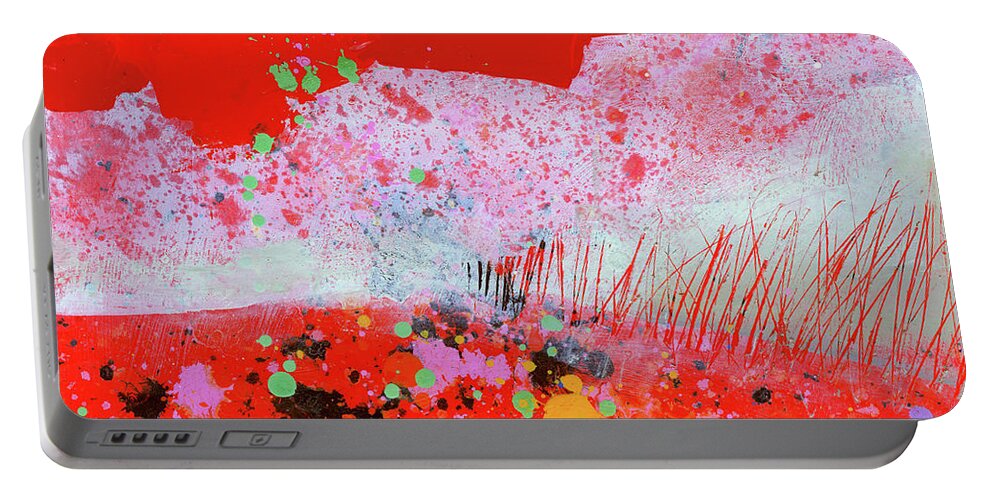  Jane Davies Portable Battery Charger featuring the painting Splash#2 by Jane Davies
