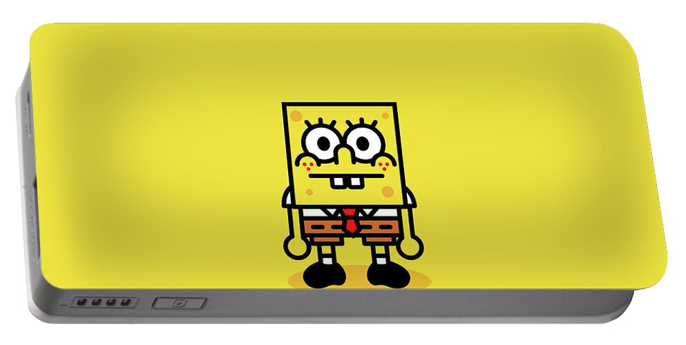 Spongebob Squarepants Portable Battery Charger featuring the digital art Spongebob Squarepants by Maye Loeser