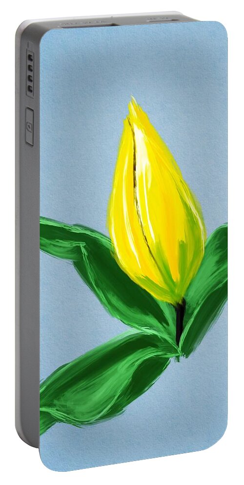 Flowers Portable Battery Charger featuring the digital art Spring Flower by Michael Kallstrom