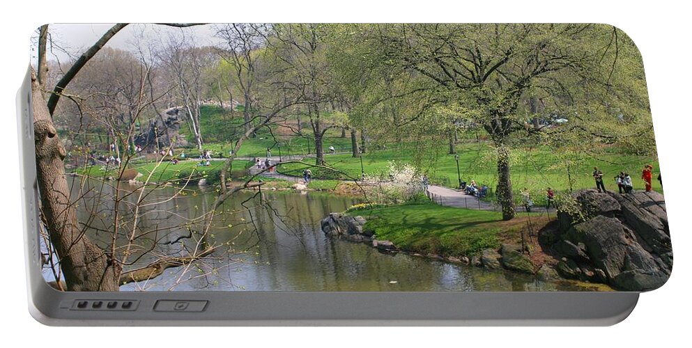 Central Park Portable Battery Charger featuring the photograph Spring In Central Park by Living Color Photography Lorraine Lynch