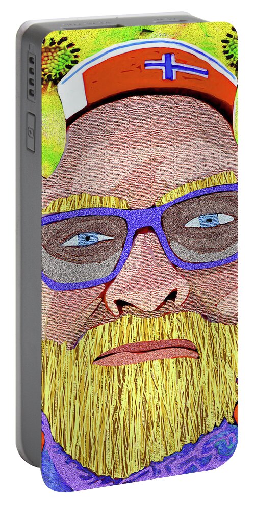 Spring Portable Battery Charger featuring the digital art Spring Portrait by Rod Whyte