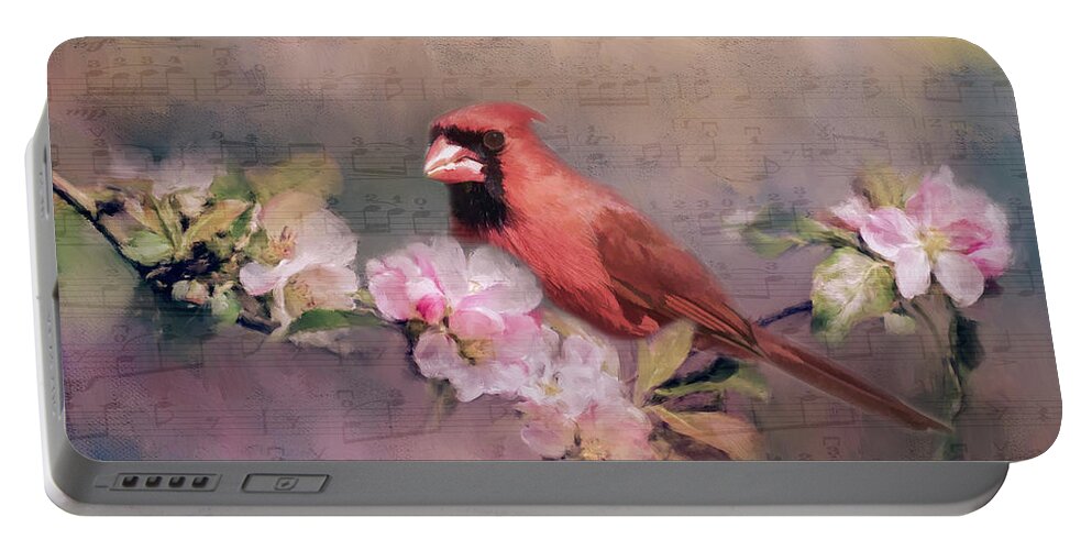 Flower Portable Battery Charger featuring the photograph Spring Song by Cathy Kovarik