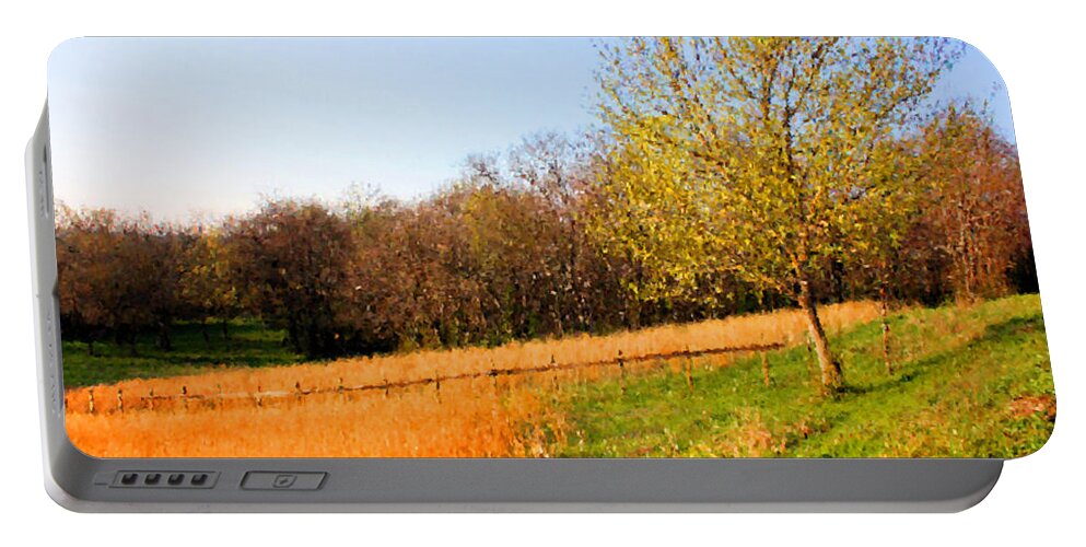 Wheat Portable Battery Charger featuring the photograph Springtime in Tennessee by Kristin Elmquist