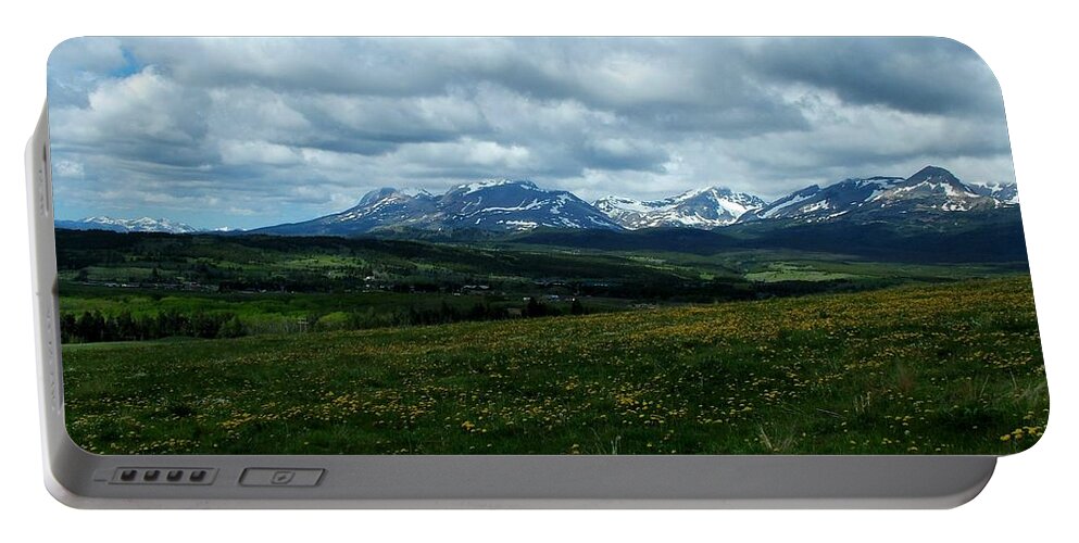 Landscapes Portable Battery Charger featuring the photograph Springtime in the Rockies by Tracey Vivar
