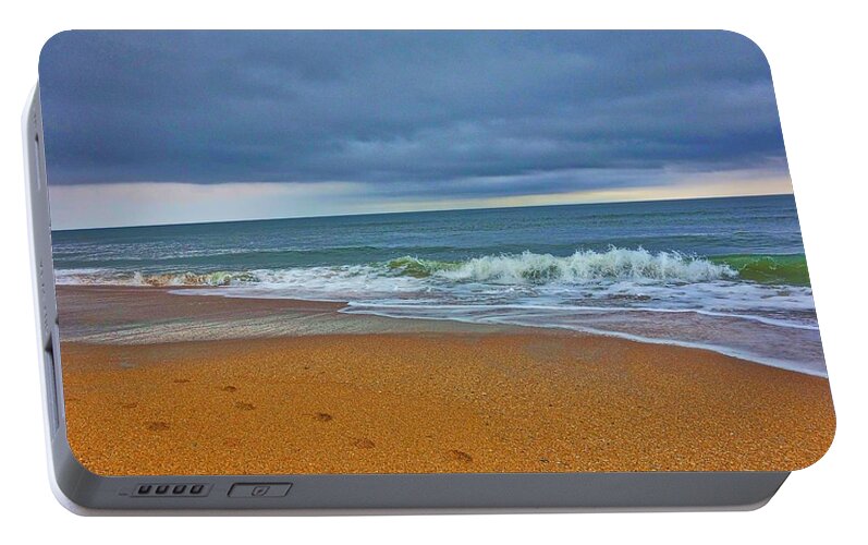 St Augustine Portable Battery Charger featuring the photograph St Augustine Beach Florida by Joan Reese