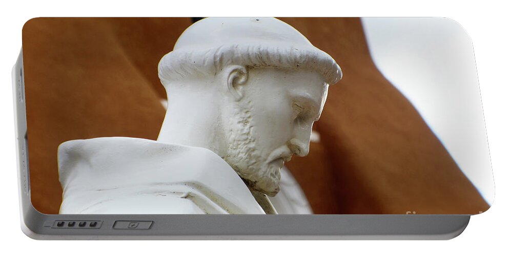 Francis Portable Battery Charger featuring the photograph St. Francis of Asisi by Susan Vineyard