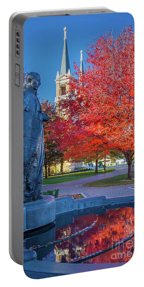 America Portable Battery Charger featuring the photograph St Ignatius at Gonzaga by Inge Johnsson