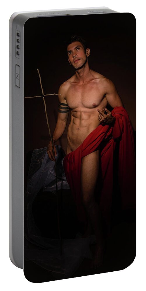 Saint Portable Battery Charger featuring the photograph St. John the Baptist by Rick Saint
