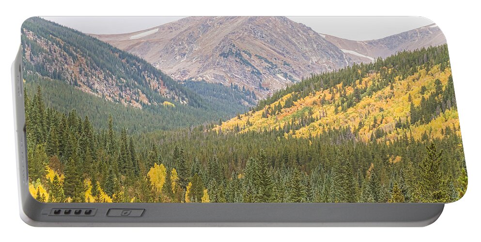 Scenic Portable Battery Charger featuring the photograph St Marys Glacier Autumn View by James BO Insogna