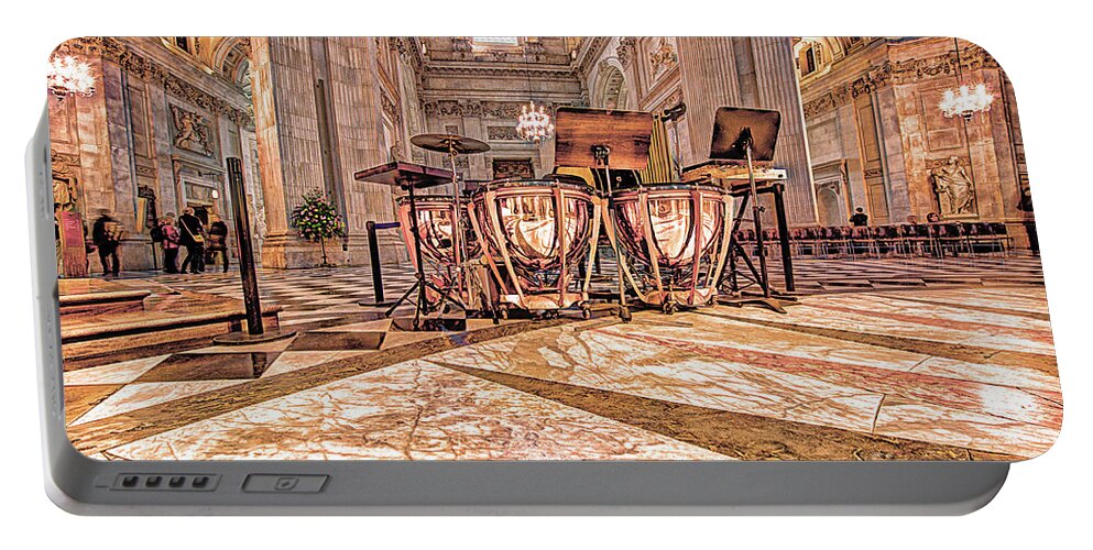  Portable Battery Charger featuring the photograph St Pauls Drum by Jack Torcello