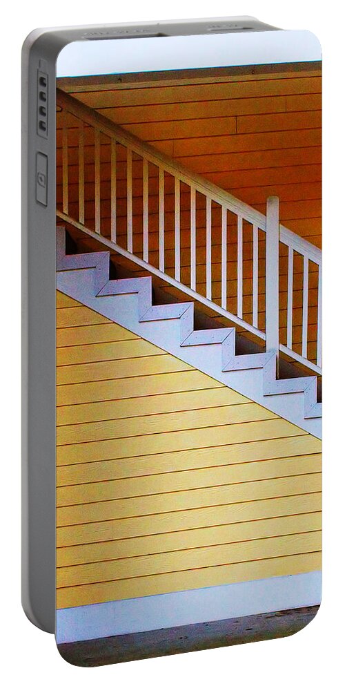 Stairs Portable Battery Charger featuring the photograph Stairs by Farol Tomson