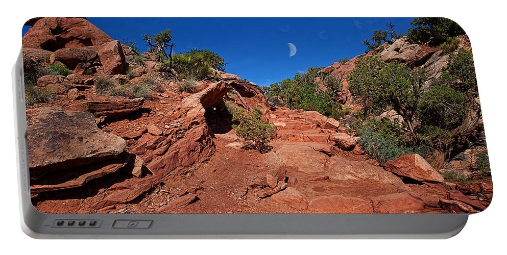 Red Rocks Portable Battery Charger featuring the photograph Stairway to Heaven by Jim Garrison