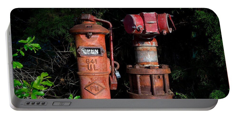 Standpipes Portable Battery Charger featuring the photograph Standpipes by Derek Dean