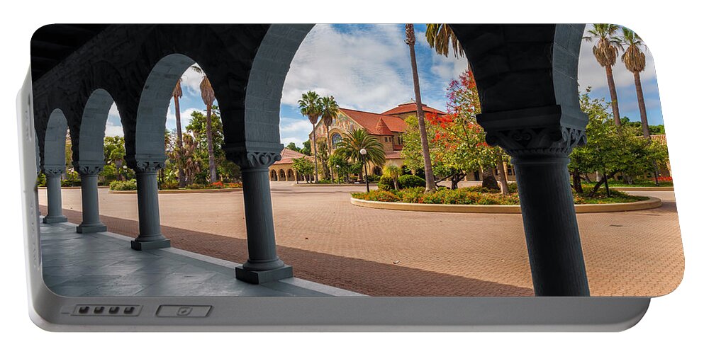 City Portable Battery Charger featuring the photograph Stanford Campus by Jonathan Nguyen