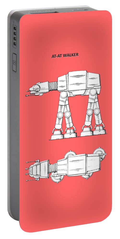 Star Wars Portable Battery Charger featuring the photograph Star Wars - AT-AT Patent by Mark Rogan