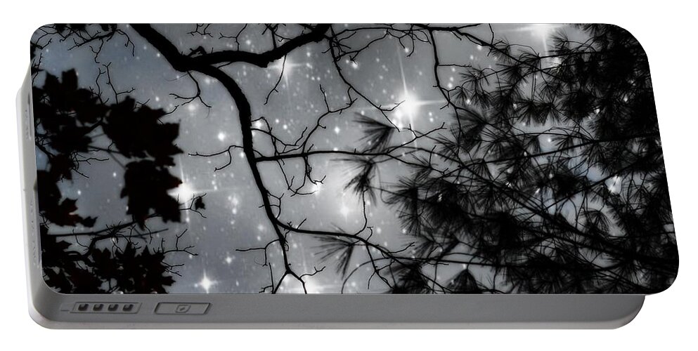 Starry Night Sky Portable Battery Charger featuring the photograph Starry Night Sky by Marianna Mills