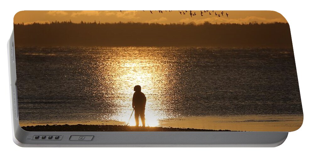 Sunrise Portable Battery Charger featuring the photograph Start of a New Day 1 by John Meader