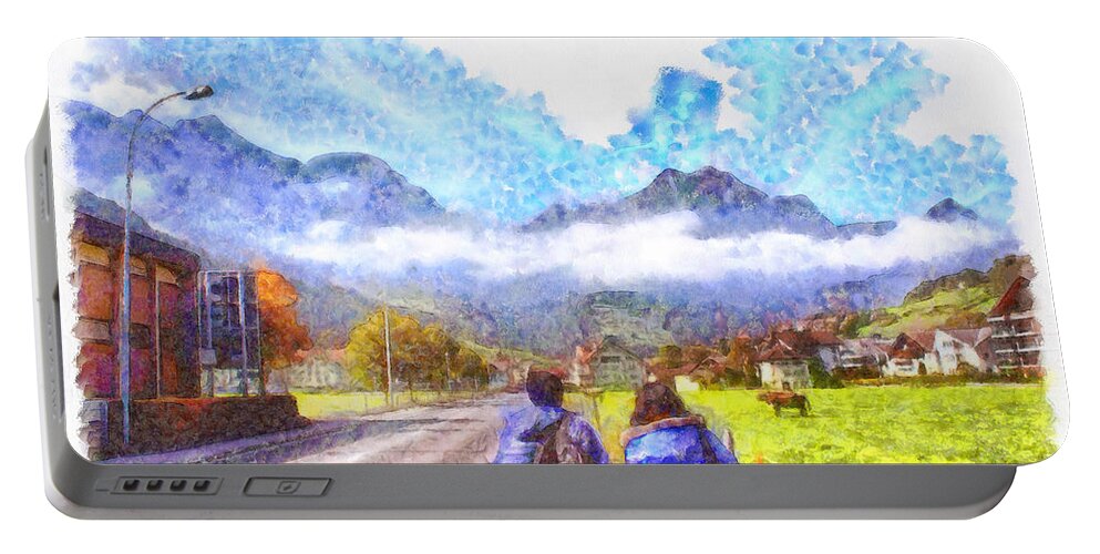 Switzerland Portable Battery Charger featuring the photograph Starting to explore a wonderland by Ashish Agarwal