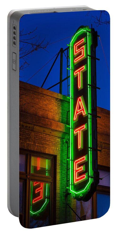 State Theatre Portable Battery Charger featuring the photograph State Theatre - Ithaca by Stephen Stookey