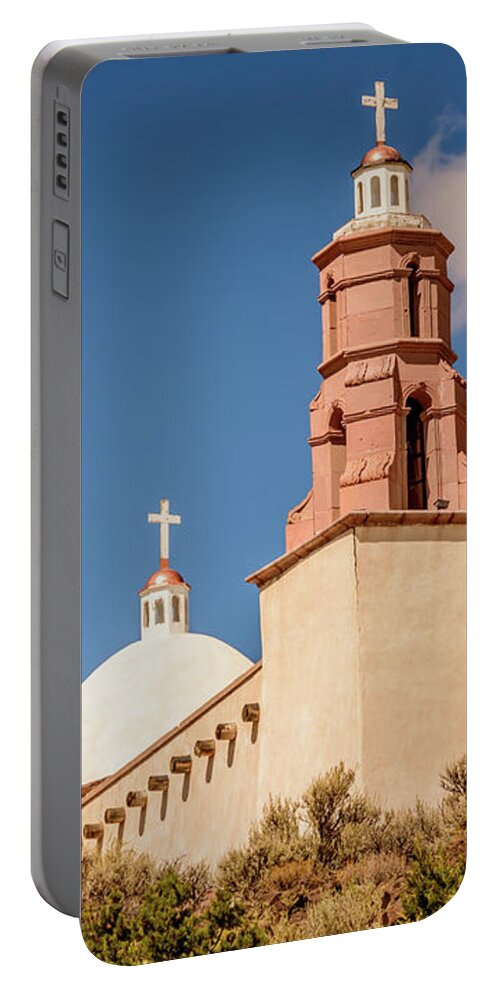 Stations Of The Cross Shrine - San Luis Colorado Portable Battery Charger featuring the photograph Stations Of The Cross Shrine - San Luis Colorado by Debra Martz