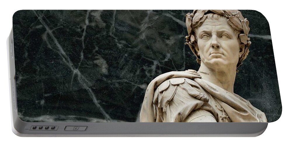 Statue Portable Battery Charger featuring the digital art Statue by Maye Loeser