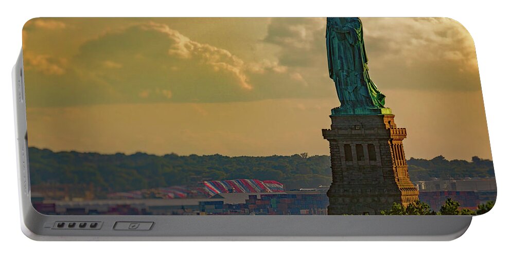 Statue Of Liberty Portable Battery Charger featuring the photograph Statue Of Liberty by Doug Sturgess