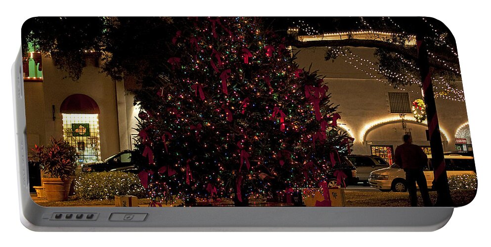St. Augustine Portable Battery Charger featuring the photograph St.AugustineLights4 by Kenneth Albin