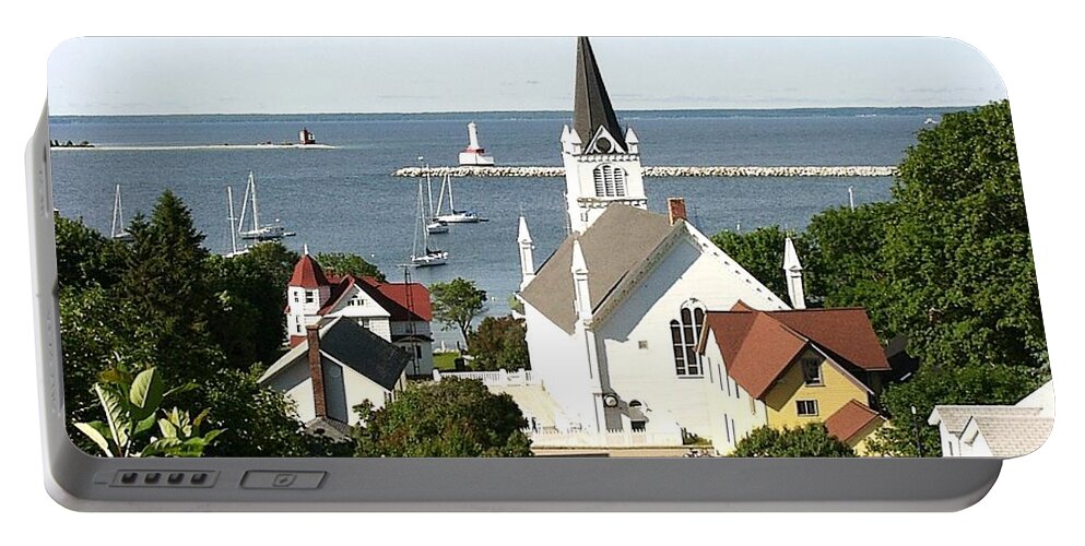 Ste. Anne's Catholic Church Portable Battery Charger featuring the photograph Ste. Anne's Catholic Church by Keith Stokes
