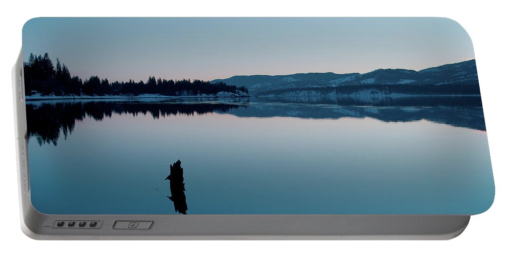 Colville Portable Battery Charger featuring the photograph Still Blue by Troy Stapek