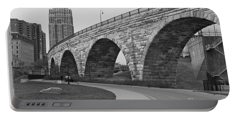 Bridge Portable Battery Charger featuring the photograph Stone Arch Bridge by Alice Mainville