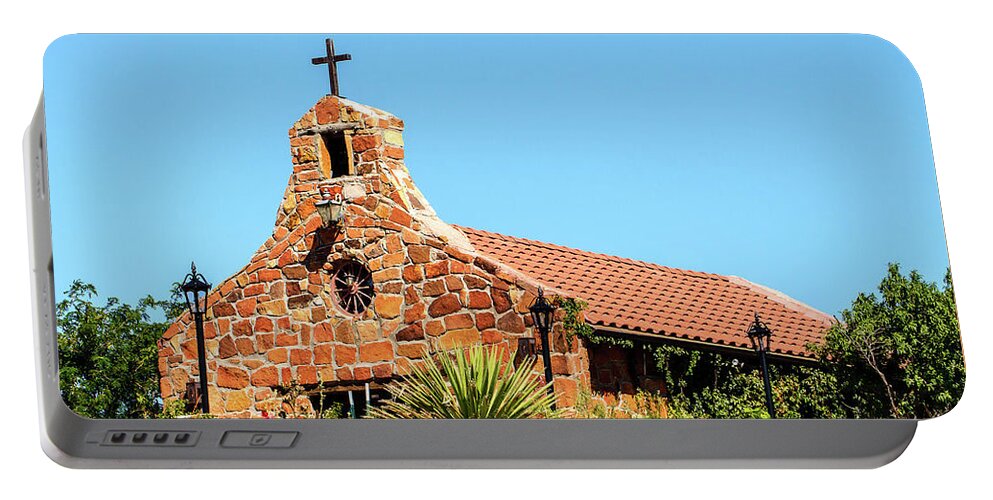 Stone Church Portable Battery Charger featuring the photograph Stone Church New Mexico by Ben Graham