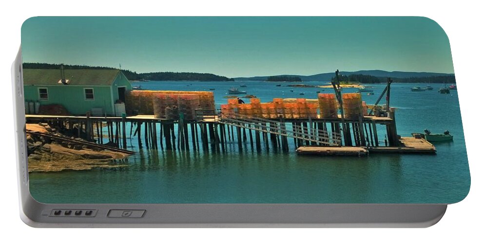 Stonington Portable Battery Charger featuring the photograph Stonington by Lisa Dunn