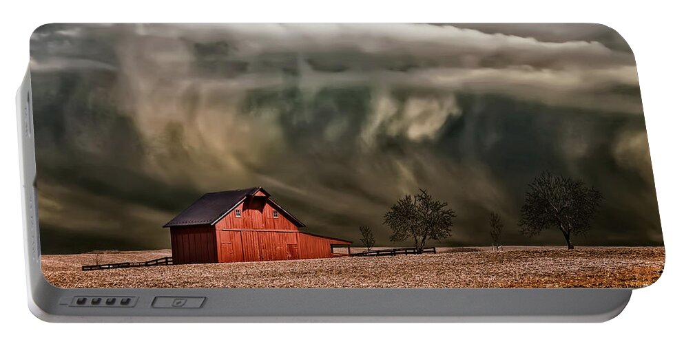 Storm Portable Battery Charger featuring the photograph Storm's Coming by Lois Bryan