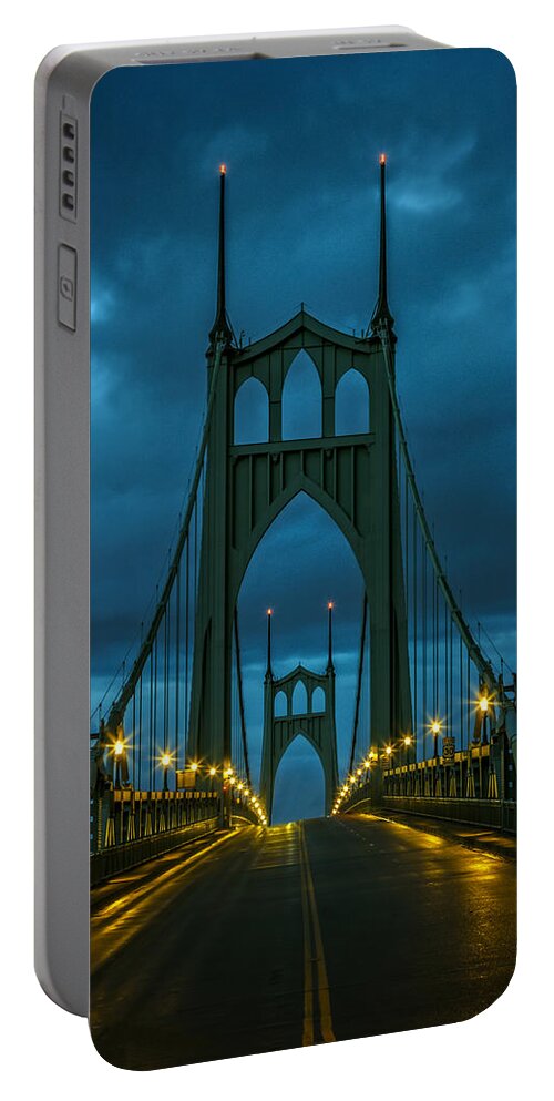 Stormy St. Johns Portable Battery Charger featuring the photograph Stormy St. Johns by Wes and Dotty Weber