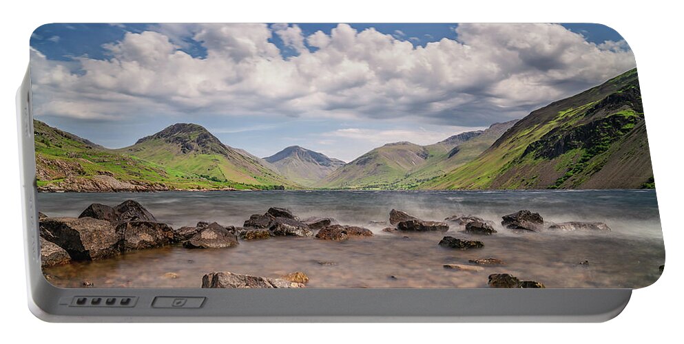 Lake District Portable Battery Charger featuring the photograph Stormy Waters by Framing Places