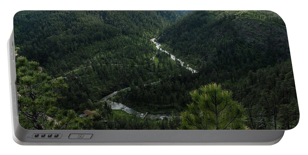 Dakota Portable Battery Charger featuring the photograph Stratobowl Overlook on Spring Creek by Greni Graph