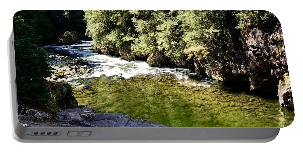 River Portable Battery Charger featuring the photograph Stream by Dennis Richardson